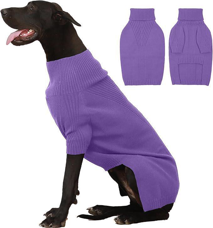 Extra Large High Neck Knitted Dog Sweater with Legs for Autumn/Winter (4XL-5XL) L
Extra Large High Neck Knitted Dog Sweater with Legs for Autumn/Winter (4XL-5XL) L