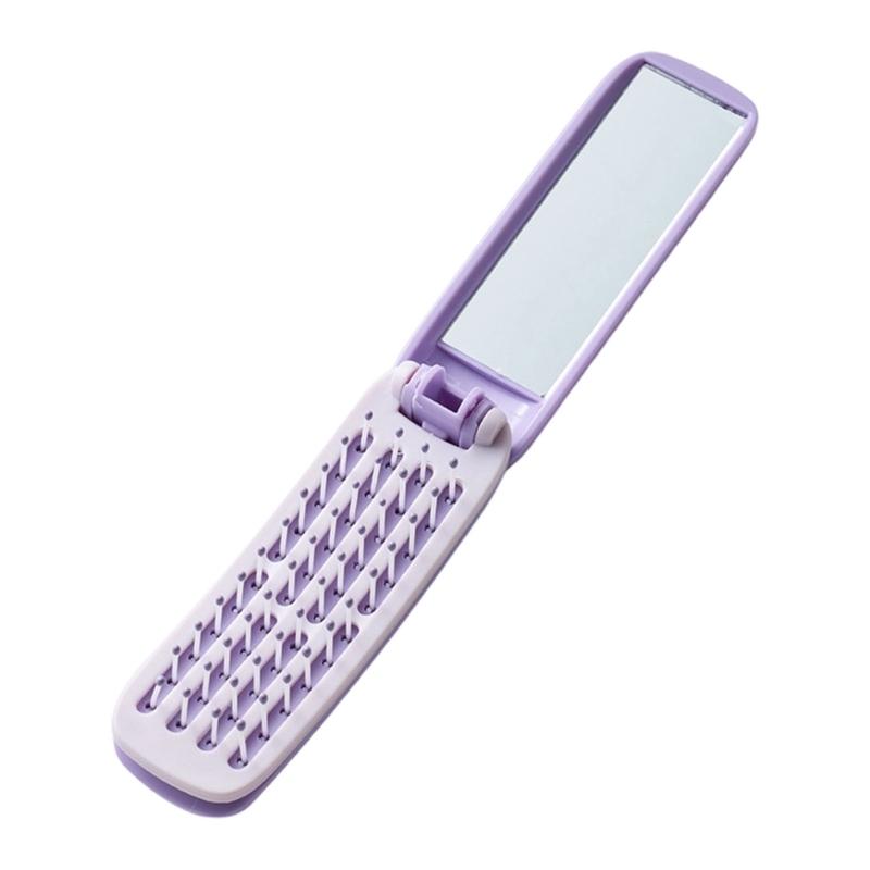 Foldable Hair Comb With Mirror Nylon Bristles Hairbrush Ideal For Gentle Scalp Massage And Easy Storage In Pocket фиолетовый
Foldable Hair Comb With Mirror Nylon Bristles Hairbrush Ideal For Gentle Scalp Massage And Easy Storage In Pocket фиолетовый