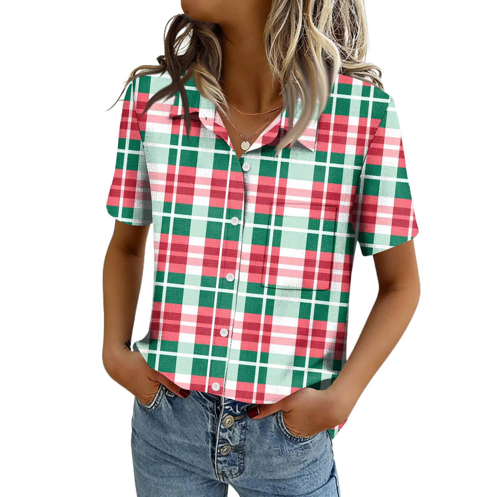 Women Blouses Short Sleeve Button Down Shirts Business Casual Dressy Work Tops Summer Spring Clothes XXL
Women Blouses Short Sleeve Button Down Shirts Business Casual Dressy Work Tops Summer Spring Clothes XXL