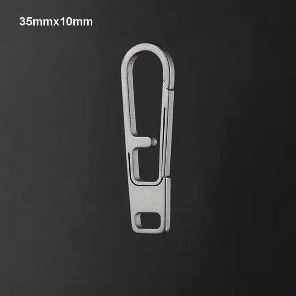 High Quality Portable Titanium Alloy Zipper Puller 42mmx12mm/35mmx10mm Vintage Outdoor Small Tool 3 Colors Connector Keychain
High Quality Portable Titanium Alloy Zipper Puller 42mmx12mm/35mmx10mm Vintage Outdoor Small Tool 3 Colors Connector Keychain