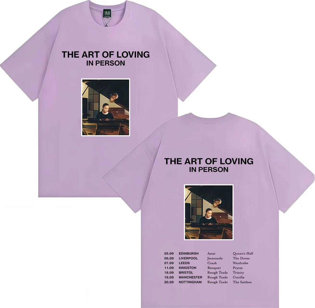 Singer Olivia Dean Gothic Graphics Print The Art of Loving Tour Tshrit Fashion Oversized Tee Mens Women Pure Cotton Cozy Tshrits M
Singer Olivia Dean Gothic Graphics Print The Art of Loving Tour Tshrit Fashion Oversized Tee Mens Women Pure Cotton Cozy Tshrits M