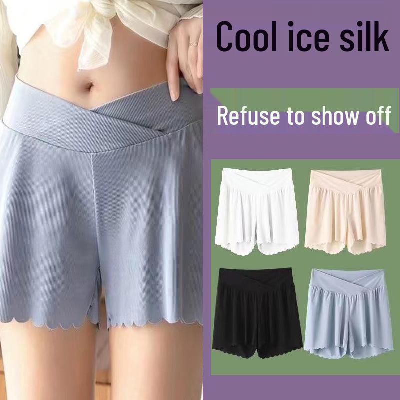 Maternity Ice Silk Summer Safety Shorts - Low Waist, Loose Fit, Plus Size, Anti-Exposure, Wearable Outdoors XL (125-145 jin)
Maternity Ice Silk Summer Safety Shorts - Low Waist, Loose Fit, Plus Size, Anti-Exposure, Wearable Outdoors XL (125-145 jin)