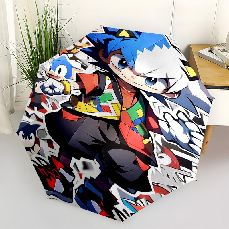 1pc Sonic the Hedgehog Inspired Umbrella, Automatic Opening, Portable 3-Fold Design with 8-Bone Iron Frame, Outdoor, Perfect Gift for Fans, Travelers,
1pc Sonic the Hedgehog Inspired Umbrella, Automatic Opening, Portable 3-Fold Design with 8-Bone Iron Frame, Outdoor, Perfect Gift for Fans, Travelers,