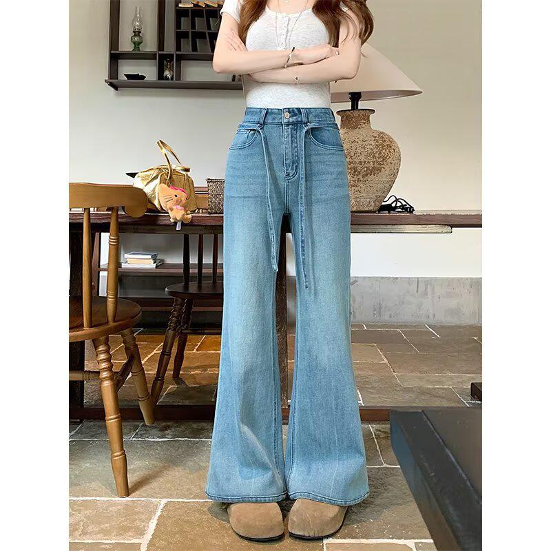 High-Waisted Elastic Micro-Flare Jeans for Women - Plus Size, Loose, Slimming Trumpet Flare, Wide-Leg, Long Pants for Spring & Autumn 4XL светло-синий
High-Waisted Elastic Micro-Flare Jeans for Women - Plus Size, Loose, Slimming Trumpet Flare, Wide-Leg, Long Pants for Spring & Autumn 4XL светло-синий