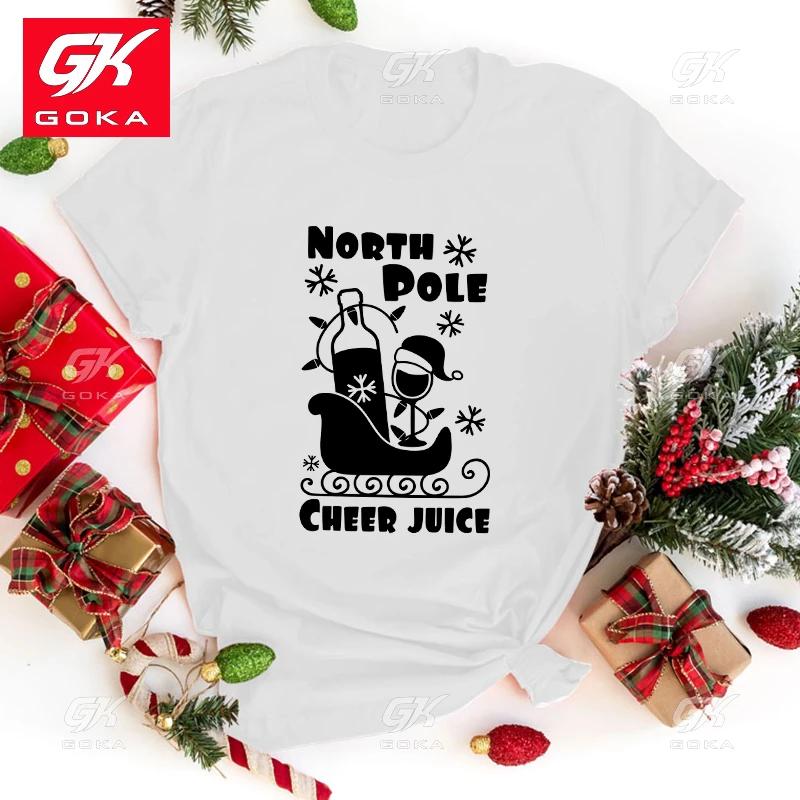Christmas North Pole Cheer Juice Cotton T Shirt Unisexs Womens Fashion Harajuku T Shirts Cool Short Sleeve Casual Hip Hop Tops Tees S
Christmas North Pole Cheer Juice Cotton T Shirt Unisexs Womens Fashion Harajuku T Shirts Cool Short Sleeve Casual Hip Hop Tops Tees S
