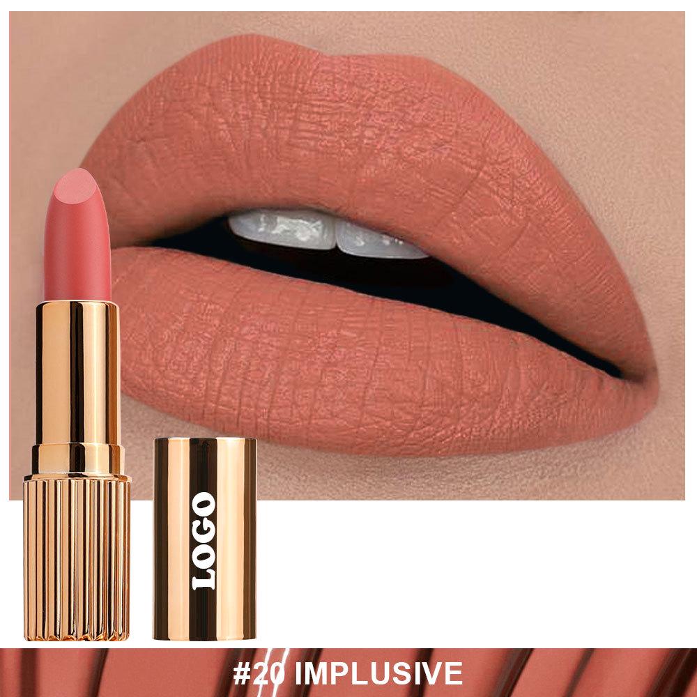 Long-lasting, waterproof, non-transfer matte lipstick with no logo – resists fading and cup transfer.
Long-lasting, waterproof, non-transfer matte lipstick with no logo – resists fading and cup transfer.
