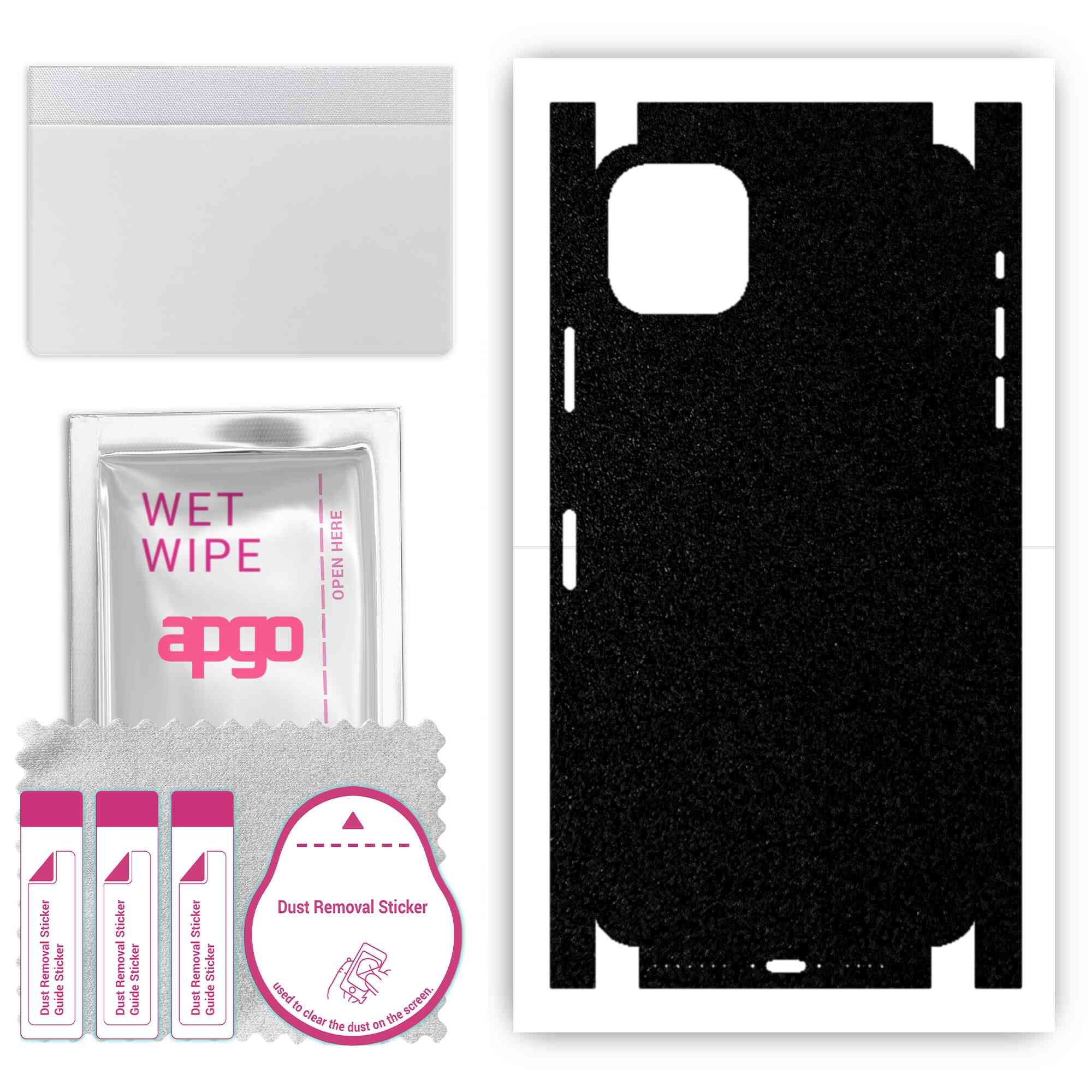 Apgo Protective Skin Sticker for the back+sides compatible with Apple iPhone 11 Pro Max, Full Wrap Film, Foil, Vinyl - Pattern Matte Black
Apgo Protective Skin Sticker for the back+sides compatible with Apple iPhone 11 Pro Max, Full Wrap Film, Foil, Vinyl - Pattern Matte Black
