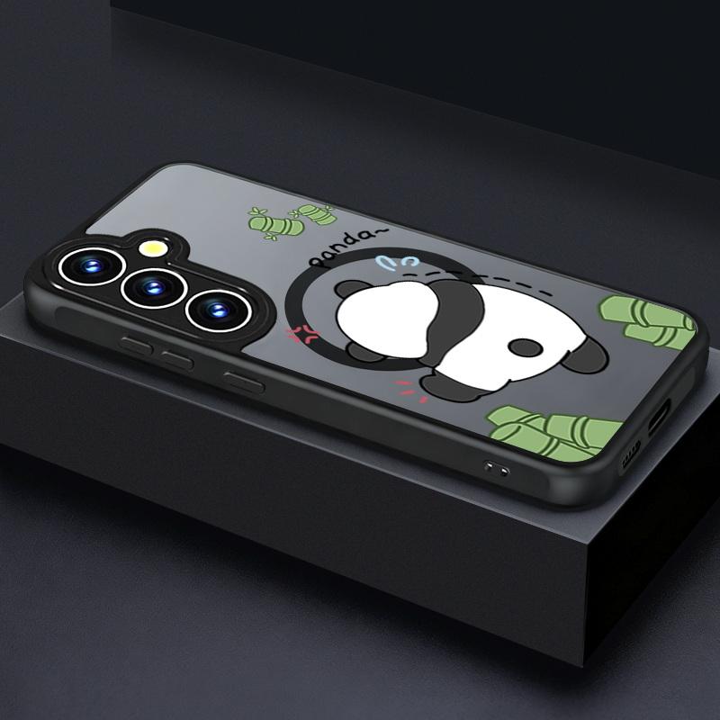 Cartoon Panda Print Magnetic Phone Case For Samsung Galaxy S26 S25 S24 S23 S22 Ultra Plus S25 Edge S24 S23 FE TPU Acrylic Cover Galaxy S22 Ultra 5G
Cartoon Panda Print Magnetic Phone Case For Samsung Galaxy S26 S25 S24 S23 S22 Ultra Plus S25 Edge S24 S23 FE TPU Acrylic Cover Galaxy S22 Ultra 5G