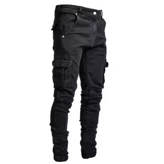 Мужские джинсы карго из денима - Светло-голубые и черные вываренные рабочие брюки с множеством карманов, потертостями S чёрный
Мужские джинсы карго из денима - Светло-голубые и черные вываренные рабочие брюки с множеством карманов, потертостями S чёрный