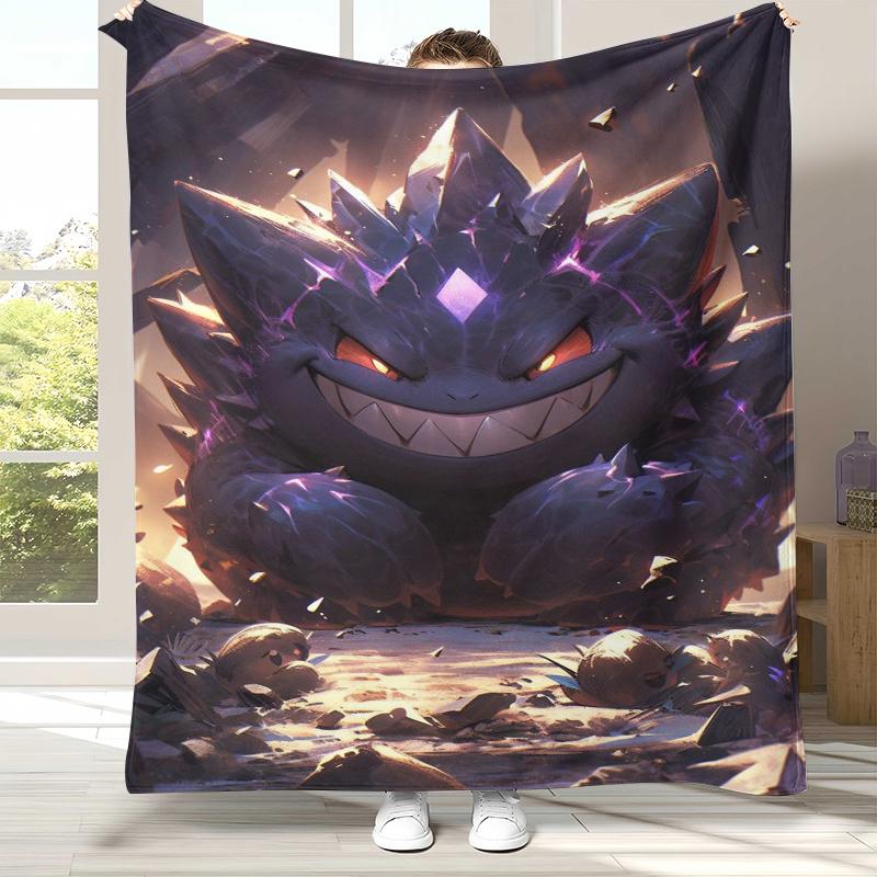 Gengar Pokemon Cartoon Ectoplasma Flannel Blanket,Ultra Soft Warm Plush Throw for Home Bedroom Bed Sofa Cover Picnic gift 75x90cm
Gengar Pokemon Cartoon Ectoplasma Flannel Blanket,Ultra Soft Warm Plush Throw for Home Bedroom Bed Sofa Cover Picnic gift 75x90cm