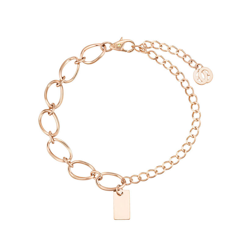 14K Gold Mix Modern Bracelet BB03021 Pink Gold
14K Gold Mix Modern Bracelet BB03021 Pink Gold