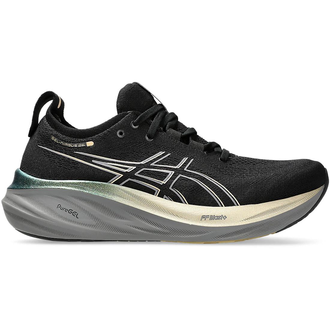 Sneaker ASICS Gel-Nimbus 26 Platinum Black Champagne(1011B922-001) 45
Sneaker ASICS Gel-Nimbus 26 Platinum Black Champagne(1011B922-001) 45