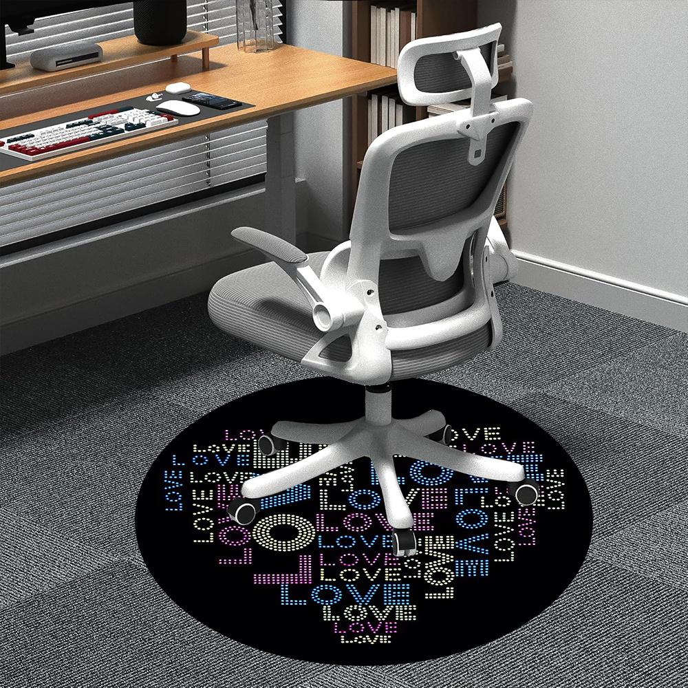 1pc Love Joy Office Round Area Rug, Indoor Mat Suitable ForOffice, Under Office Chairs Bedroom Living Room Home Decor, Room Deco 075 80cm by 80cm
1pc Love Joy Office Round Area Rug, Indoor Mat Suitable ForOffice, Under Office Chairs Bedroom Living Room Home Decor, Room Deco 075 80cm by 80cm