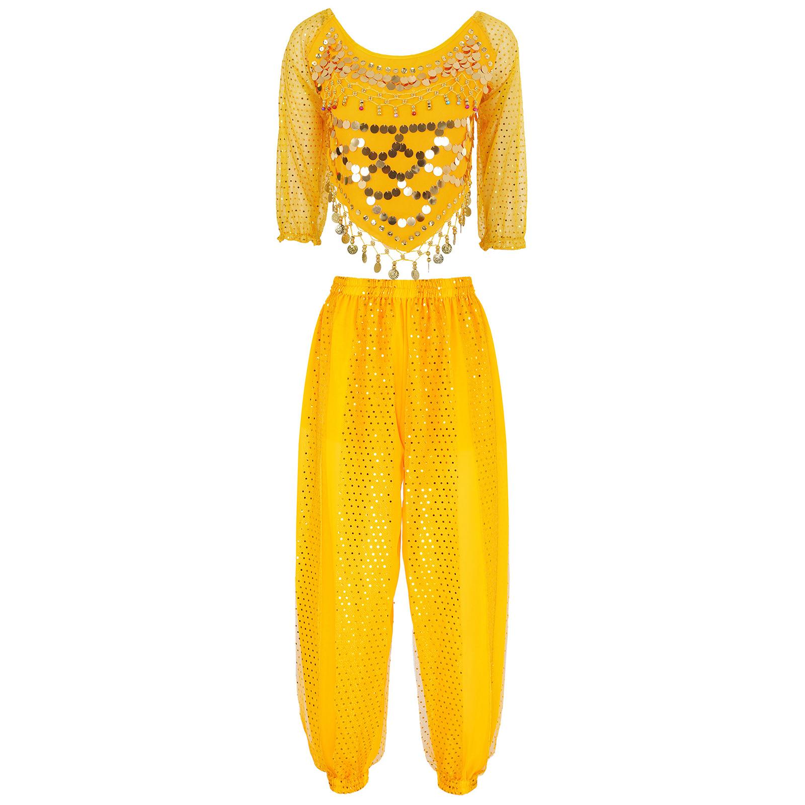 Женский костюм для танца живота, расшитый блестками шифоновый топ с шароварами, завязывающийся сзади дизайн для сценических выступлений One Size жёлтый
Женский костюм для танца живота, расшитый блестками шифоновый топ с шароварами, завязывающийся сзади дизайн для сценических выступлений One Size жёлтый
