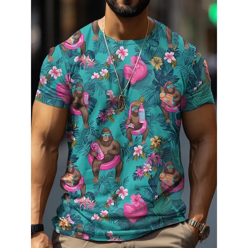 Мужская футболка с принтом тропического леса, спортивная футболка с коротким рукавом и круглым вырезом для лета, для фитнеса на открытом воздухе, мужская одежда 6XL
Мужская футболка с принтом тропического леса, спортивная футболка с коротким рукавом и круглым вырезом для лета, для фитнеса на открытом воздухе, мужская одежда 6XL