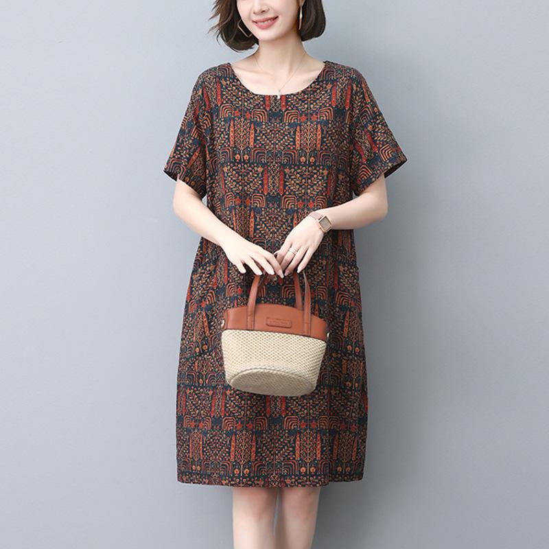 Summer 2025 Retro Print Cotton Linen Dress - Loose Fit for Middle-Aged and Elderly Women XL цветочный/жёлтый
Summer 2025 Retro Print Cotton Linen Dress - Loose Fit for Middle-Aged and Elderly Women XL цветочный/жёлтый