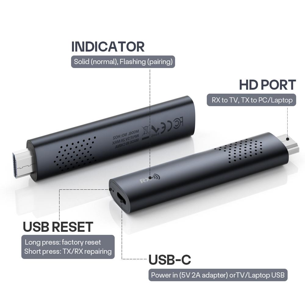 DCOLOR H02TX-RX 98ft 30m Range Wireless HDMI Transmitter Receiver HD Video Extender Kit As Shown A
DCOLOR H02TX-RX 98ft 30m Range Wireless HDMI Transmitter Receiver HD Video Extender Kit As Shown A