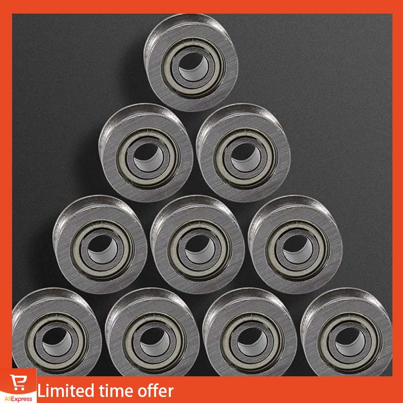 Fresh 100Pcs U Groove Bearing U624ZZ Carbon Steel Durable V Groove Ball Bearing Pulley For Rail Track Linear Motion Systems срібний
Fresh 100Pcs U Groove Bearing U624ZZ Carbon Steel Durable V Groove Ball Bearing Pulley For Rail Track Linear Motion Systems срібний