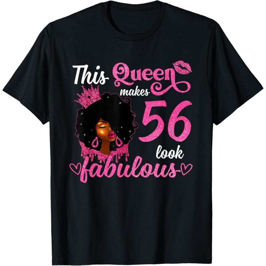 This Queen Makes 56 Look Fabulous 56th Birthday Queen Afro T-Shirt XXXXXL чорний
This Queen Makes 56 Look Fabulous 56th Birthday Queen Afro T-Shirt XXXXXL чорний
