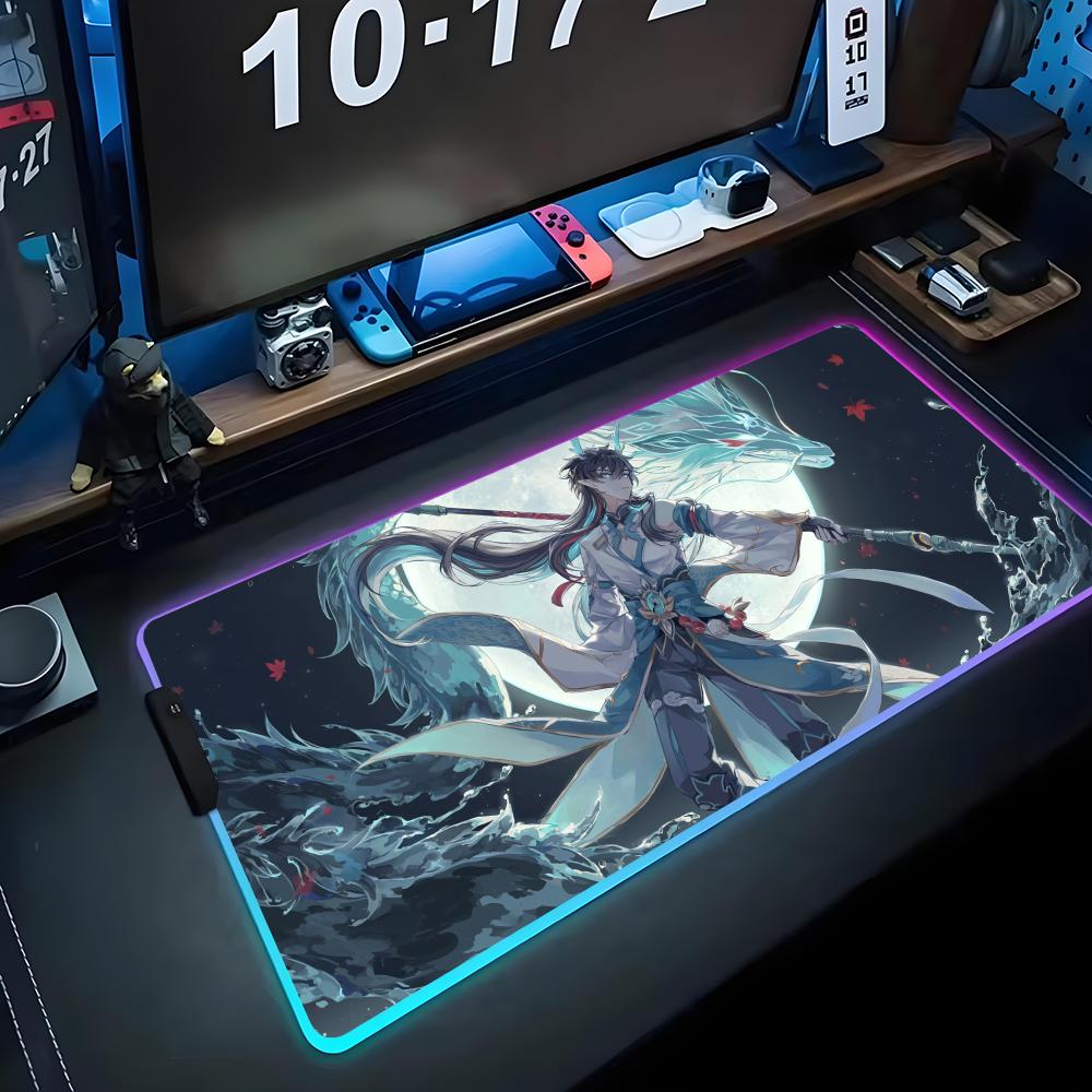 dan heng Mouse Pad RGB Gaming Mousepad Big LED Pad PC Desk Mat Luminous Mouse Pad Large Keyboard Mats Table Rug With Backlit RGB600x300x3mm
dan heng Mouse Pad RGB Gaming Mousepad Big LED Pad PC Desk Mat Luminous Mouse Pad Large Keyboard Mats Table Rug With Backlit RGB600x300x3mm