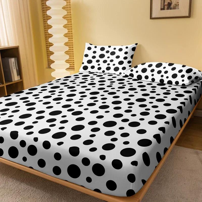 1 Piece Of White Background Black Round Pattern Matte Bedsheet, Bedroom Printed Bedspread, Bedding (Excluding Pillowcases) 71x132cm
1 Piece Of White Background Black Round Pattern Matte Bedsheet, Bedroom Printed Bedspread, Bedding (Excluding Pillowcases) 71x132cm