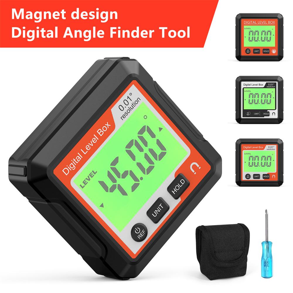 Digital Angle Finder Tool Electronic Level Tool with LCD Bubble Level Magnetic Base for Woodworking Construction Machinery
Digital Angle Finder Tool Electronic Level Tool with LCD Bubble Level Magnetic Base for Woodworking Construction Machinery