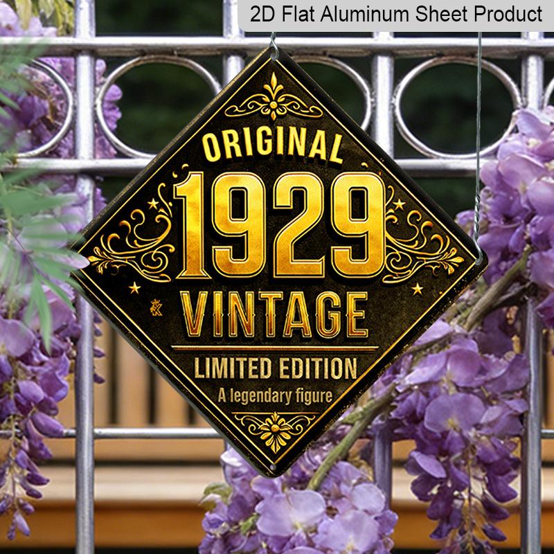 2D Flat - 1pc, ORIGINAL 1929 LIMITED EDITION Vintage Metal Aluminum Sign, Outdoor Wall Art, Statement Retro Decor, Boho Retro Decor, Suitable for 20*20cm
2D Flat - 1pc, ORIGINAL 1929 LIMITED EDITION Vintage Metal Aluminum Sign, Outdoor Wall Art, Statement Retro Decor, Boho Retro Decor, Suitable for 20*20cm