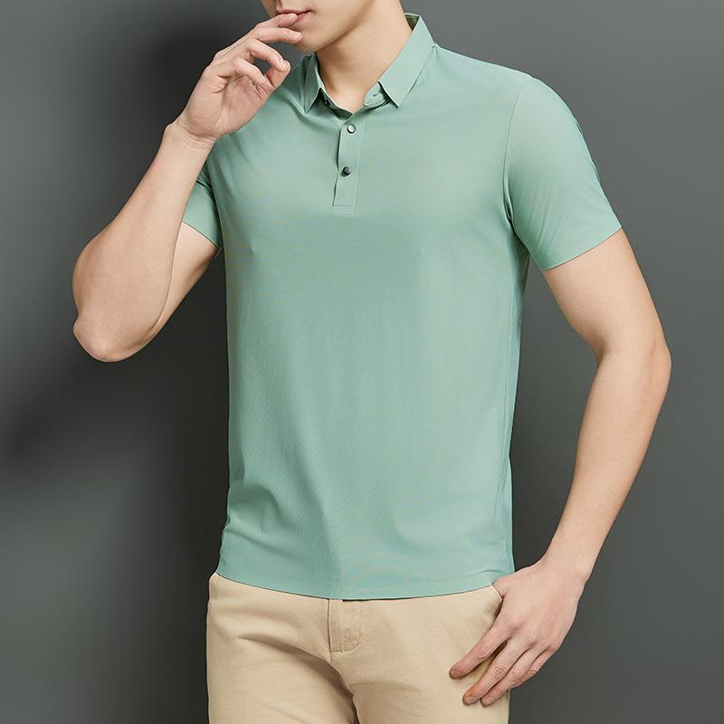 Летняя новая дышащая рубашка поло без следов, мужская с лацканами, для отдыха среднего возраста, с коротким рукавом, однотонная мужская футболка-поло 5XL
Летняя новая дышащая рубашка поло без следов, мужская с лацканами, для отдыха среднего возраста, с коротким рукавом, однотонная мужская футболка-поло 5XL