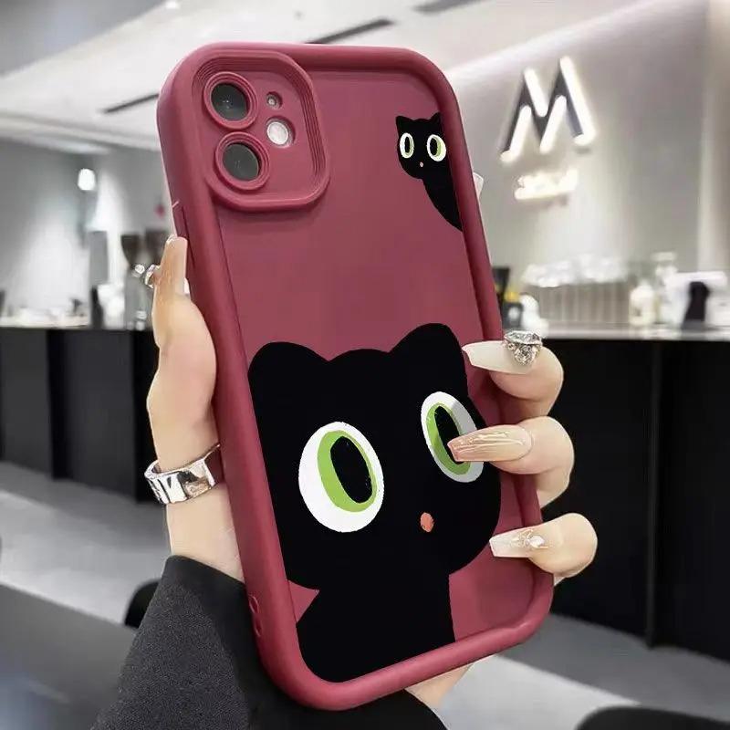 Cute Cartoon Cat Phone Case For iPhone 16 15 13 14 12 11 Pro Max Mini X XR XS 7 8 Plus SE Matte Shockproof Silicone Soft Cover iPhone 13 Mini
Cute Cartoon Cat Phone Case For iPhone 16 15 13 14 12 11 Pro Max Mini X XR XS 7 8 Plus SE Matte Shockproof Silicone Soft Cover iPhone 13 Mini