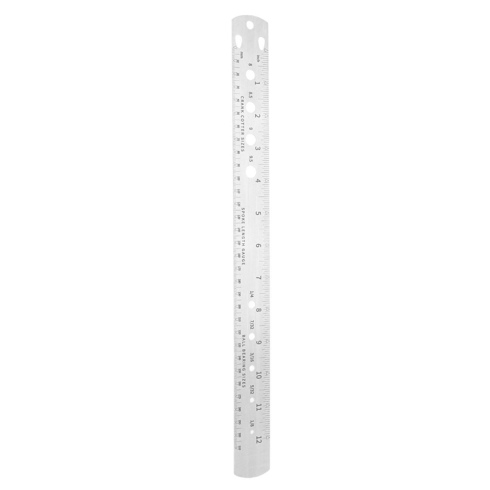 Bike Spoke Ruler Stainless Steel Double Sided Bicycle Measuring Tool for Crank Locking Screw
Bike Spoke Ruler Stainless Steel Double Sided Bicycle Measuring Tool for Crank Locking Screw