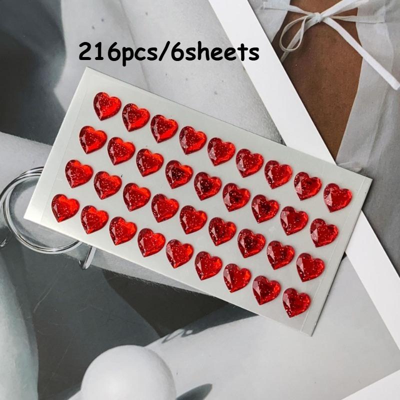 216pcs/6sheets Gemstone Love Rhinestone Stickers Body Art Decoration DIY Makeup Shine Tattoo Stickers Womenl Stuff Makeup Gifts червоний
216pcs/6sheets Gemstone Love Rhinestone Stickers Body Art Decoration DIY Makeup Shine Tattoo Stickers Womenl Stuff Makeup Gifts червоний