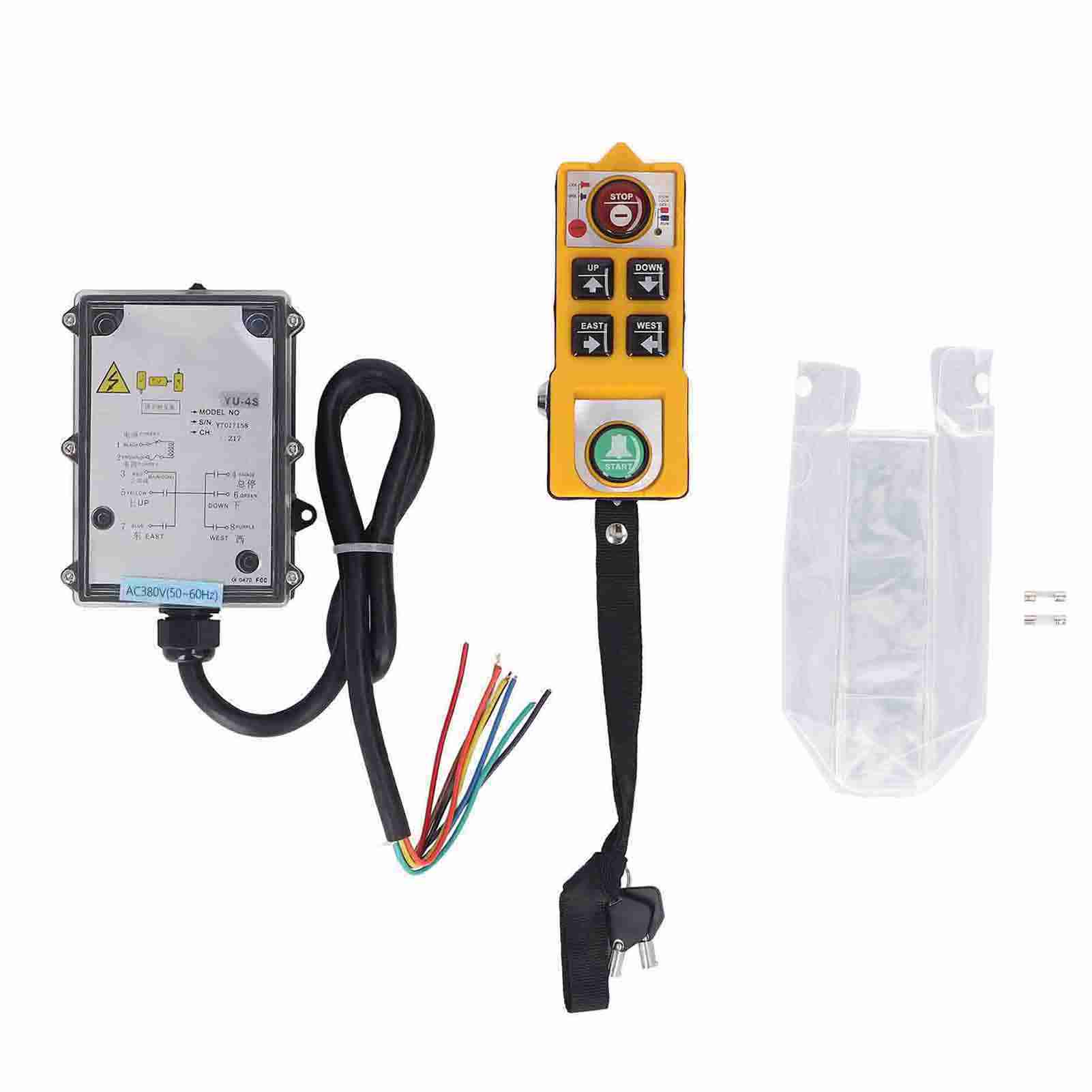 AC380V 100m Wireless Crane Remote Control Waterproof Anti Fall Electric Industrial Remote Control
AC380V 100m Wireless Crane Remote Control Waterproof Anti Fall Electric Industrial Remote Control