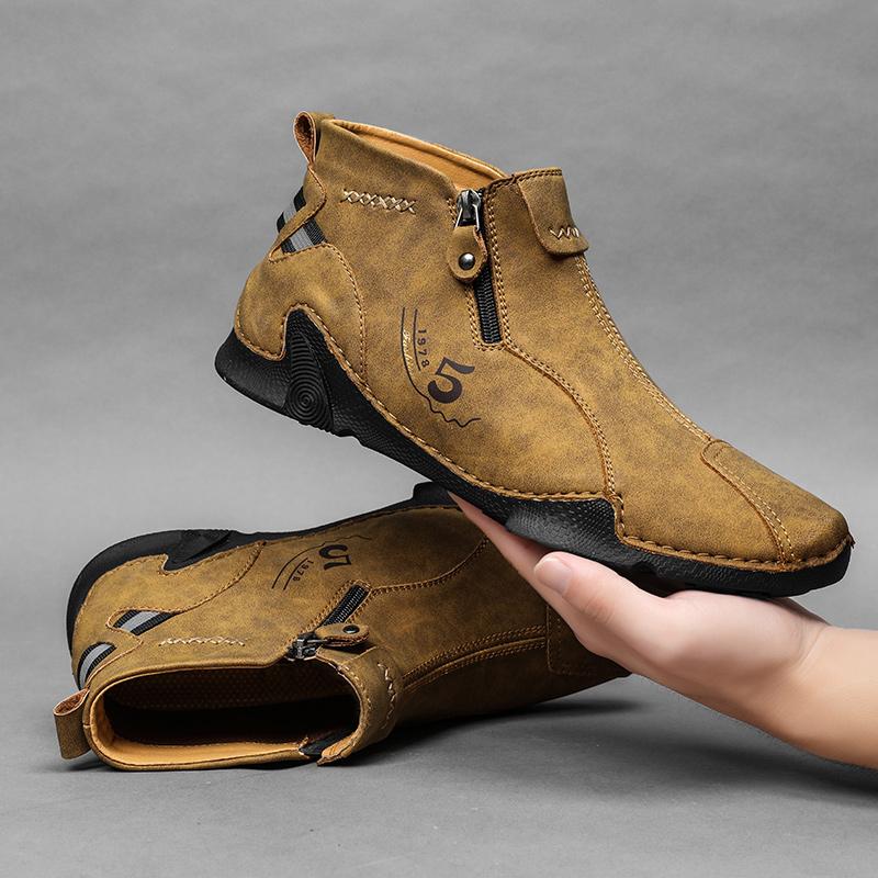 Men s Leather Boots Zipper High Top Casual Shoes Sneakers 39-48 48 хакі
Men s Leather Boots Zipper High Top Casual Shoes Sneakers 39-48 48 хакі