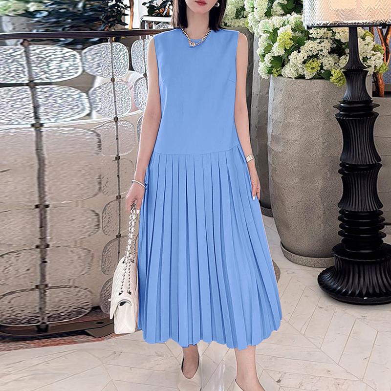 ZANZEA Женское летнее повседневное платье с круглым вырезом, свободное, без рукавов 3XL синий
ZANZEA Женское летнее повседневное платье с круглым вырезом, свободное, без рукавов 3XL синий