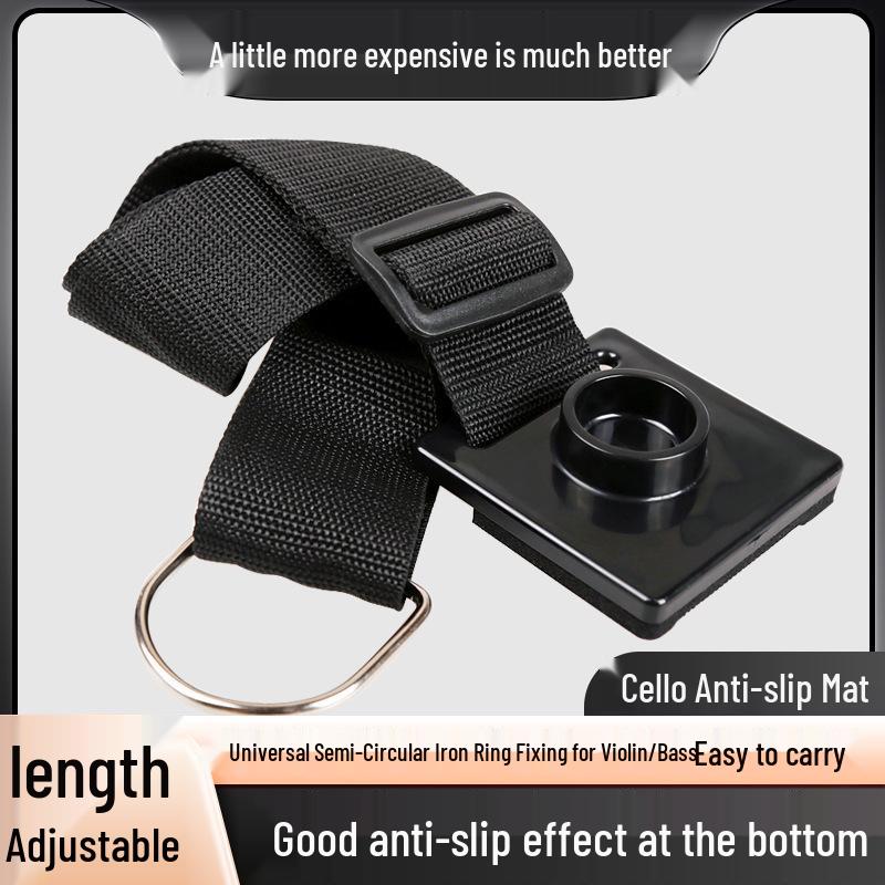 Black Woven Cello Anti-slip Mat with Sponge Pad and Strap Accessories Nylon
Black Woven Cello Anti-slip Mat with Sponge Pad and Strap Accessories Nylon