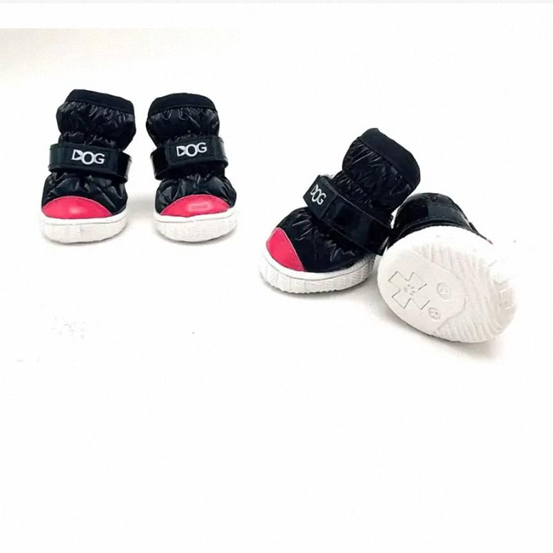 4 шт./компл. непромокаемая зимняя обувь для собак для маленьких собак, теплая флисовая обувь для щенков, зимние сапоги для собак, обувь для чихуахуа, йорк... 5 XL