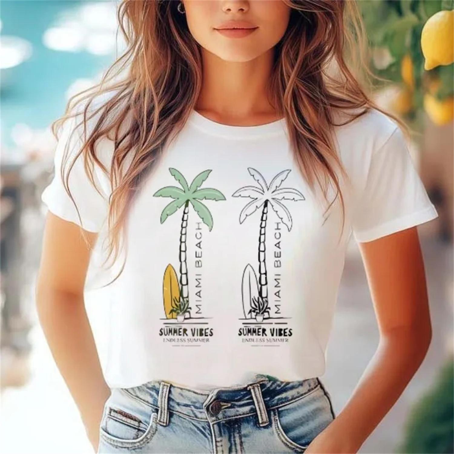 Women s Popular Clothing Top Printed Basic Summer Fashion T-Shirt Round Neck Short Sleeved Surfing Enthusiast Casual T-Shirt XXXXXL білий
Women s Popular Clothing Top Printed Basic Summer Fashion T-Shirt Round Neck Short Sleeved Surfing Enthusiast Casual T-Shirt XXXXXL білий