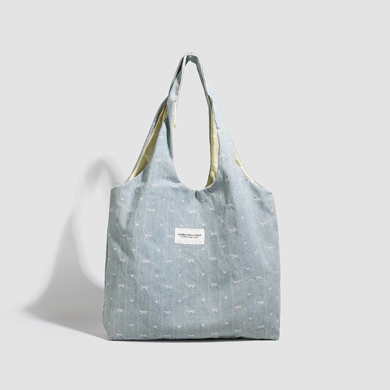 Summer Denim Fresh Butterfly Large Capacity Versatile Simple Commuter Vest Portable Shoulder Tote Bag синий
Summer Denim Fresh Butterfly Large Capacity Versatile Simple Commuter Vest Portable Shoulder Tote Bag синий
