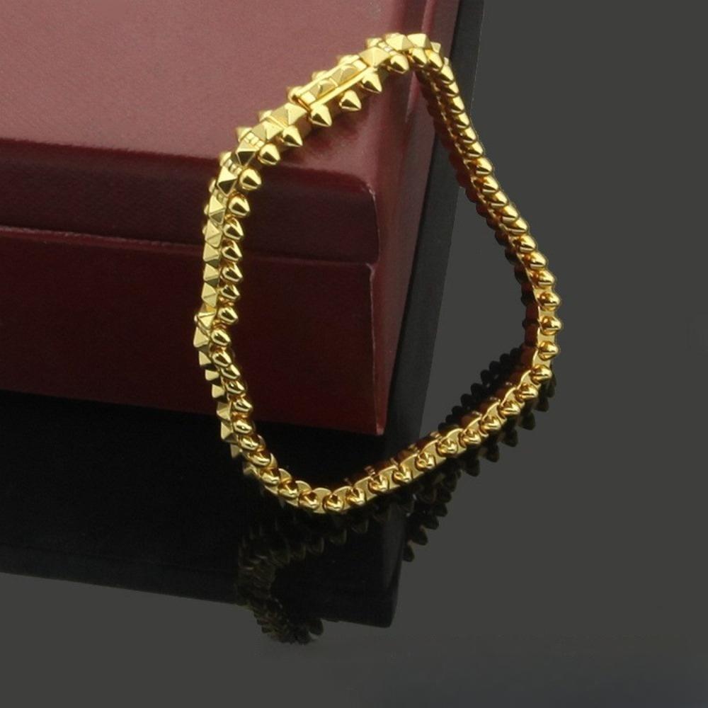 V Gold New Version Bullet Bracelet Narrow Version Smart Rivet
V Gold New Version Bullet Bracelet Narrow Version Smart Rivet