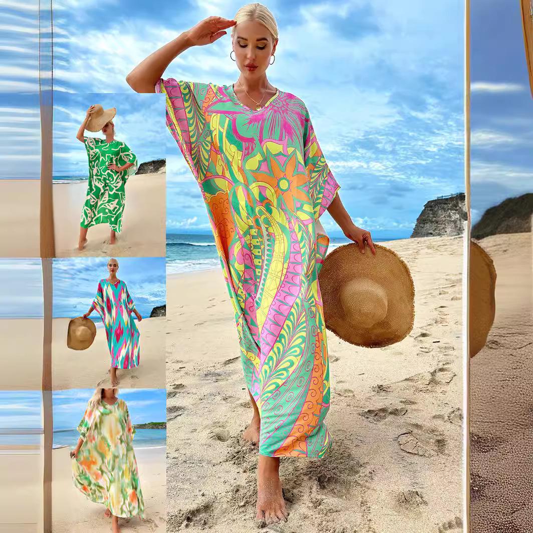 2024 Summer Beach Cover-Up: Sexy European & American Sunscreen Cardigan for Holidays One Size
2024 Summer Beach Cover-Up: Sexy European & American Sunscreen Cardigan for Holidays One Size