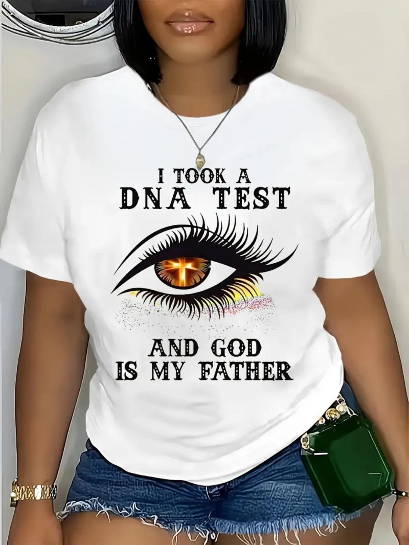 Women s T-Shirt - I Took a Dna Test Graphic with Eye Design Breathable & Comfortable White Casual Faith-Inspired Tee S
Women s T-Shirt - I Took a Dna Test Graphic with Eye Design Breathable & Comfortable White Casual Faith-Inspired Tee S
