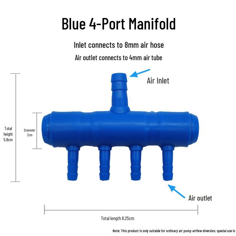 Багатосторонній розгалужувач для акваріумного повітряного насоса та з єднувач для кисневої трубки
Багатосторонній розгалужувач для акваріумного повітряного насоса та з єднувач для кисневої трубки