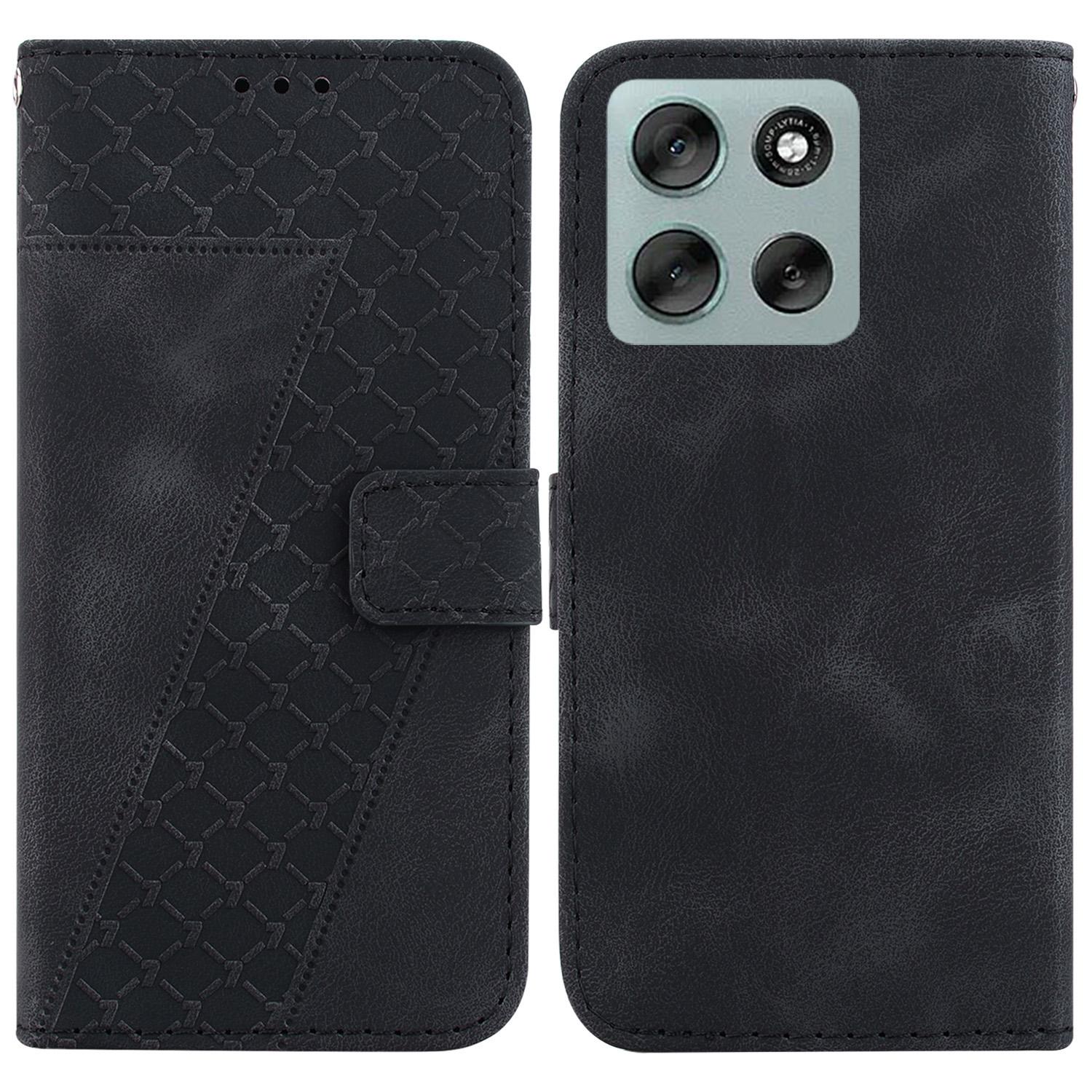 Чехол-подставка для Motorola Moto G56 5G, кожаный чехол для телефона с тиснением в виде 7-образного узора и ремешком Black
Чехол-подставка для Motorola Moto G56 5G, кожаный чехол для телефона с тиснением в виде 7-образного узора и ремешком Black