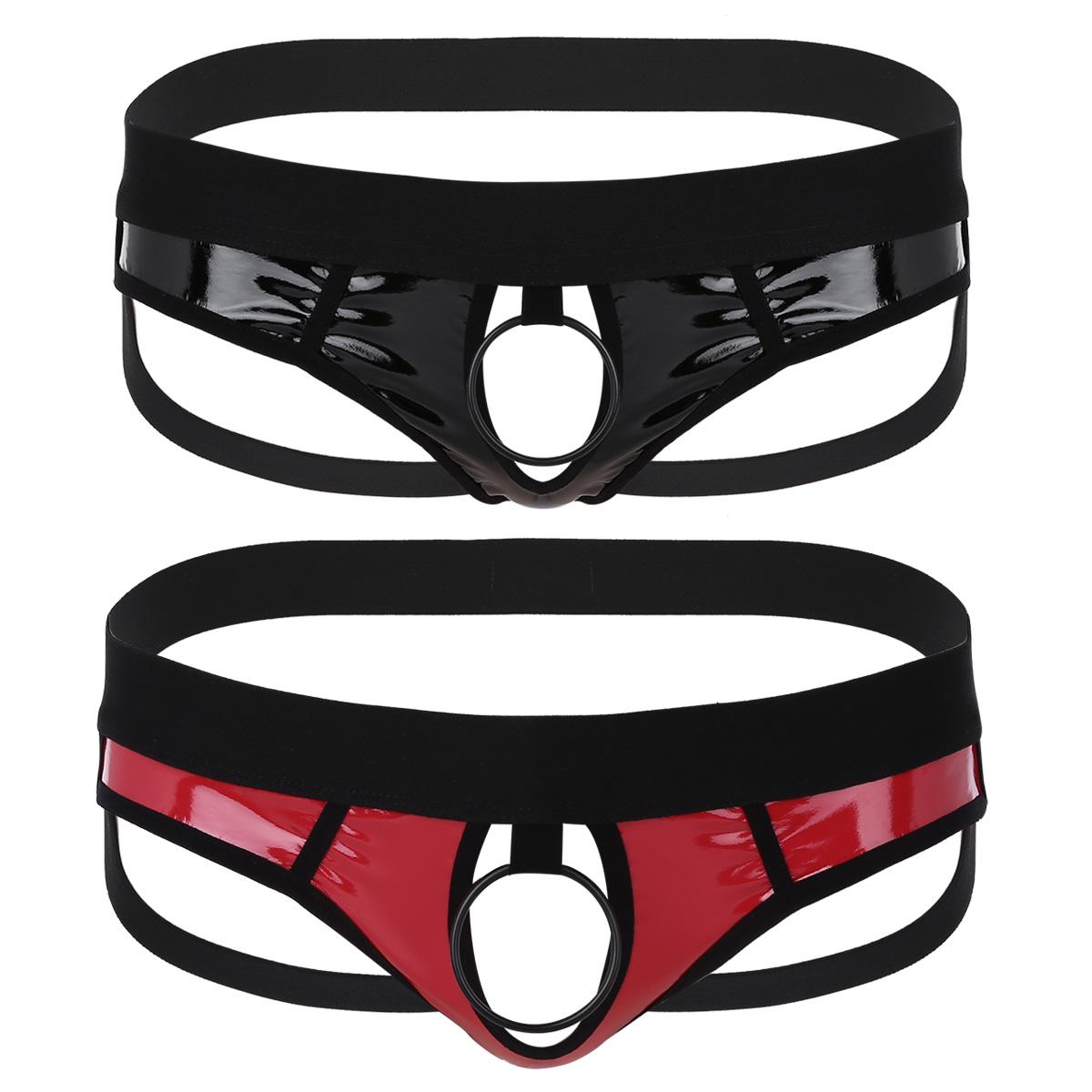 Мужская блестящая искусственная кожа Open Back Hollow Out Jockstrap Bikini Трусы с металлическими уплотнительными кольцами
Мужская блестящая искусственная кожа Open Back Hollow Out Jockstrap Bikini Трусы с металлическими уплотнительными кольцами