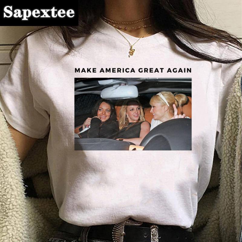 Britney Make America Great Again t shirt men funny graphic grunge y2k print t shirt couple clothes y2k S
Britney Make America Great Again t shirt men funny graphic grunge y2k print t shirt couple clothes y2k S