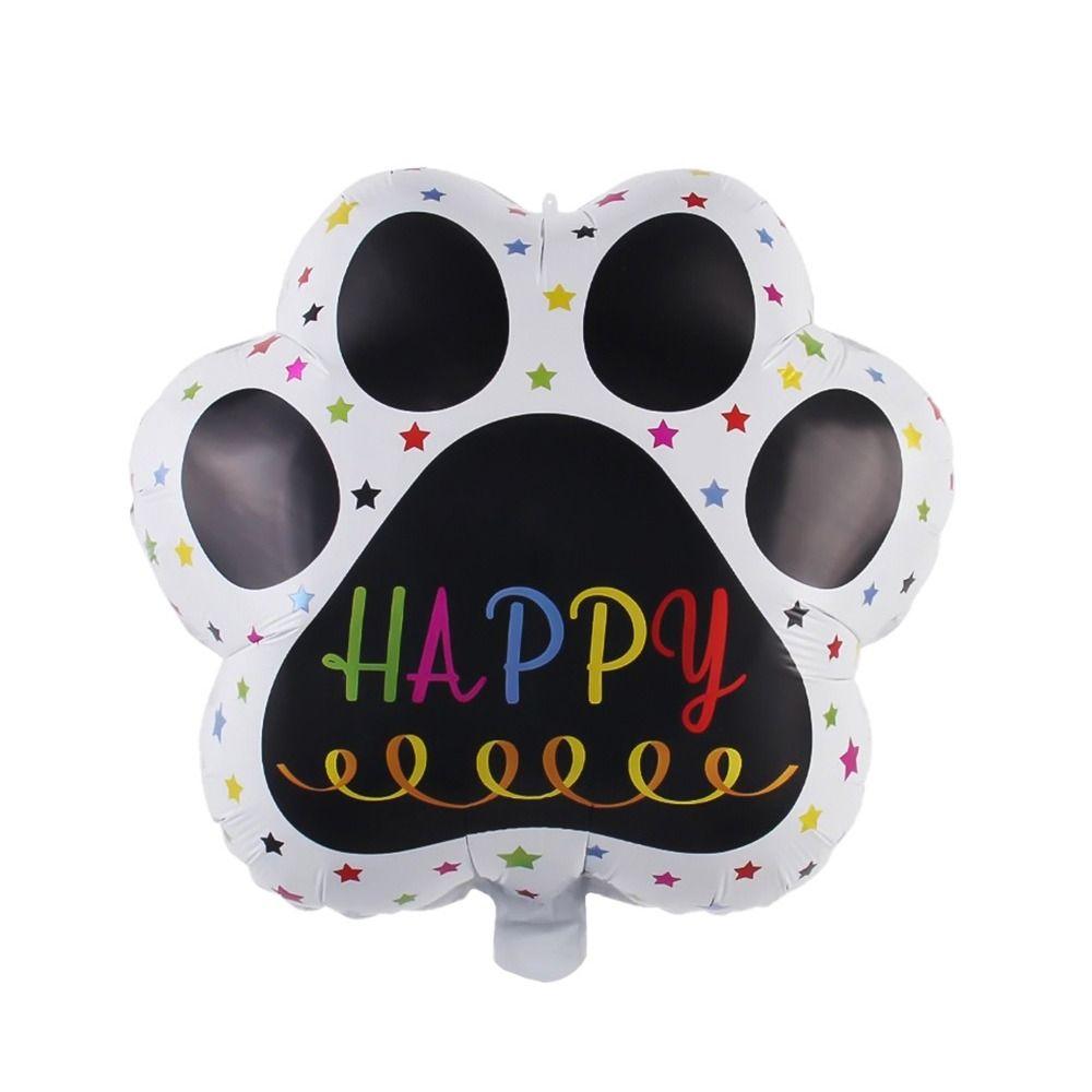 Алюминиевая фольга Собачья кость Воздушные шары Собачья кость Животное Фольгированные шары Фольгированный шар Детские игрушки white dog paw