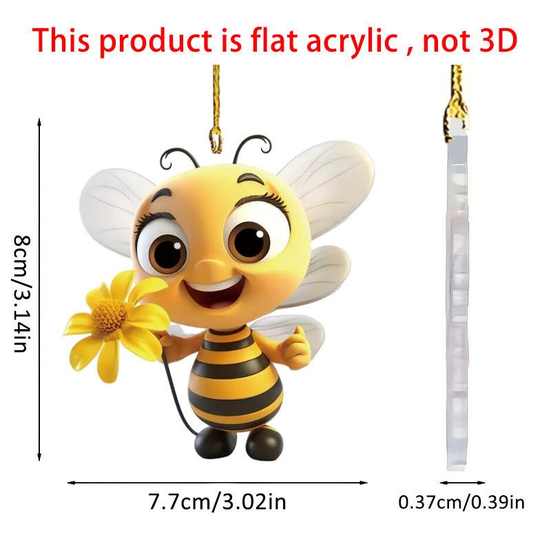 Прозрачный акриловый потрясающий кулон в виде цветка и пчелы для уникального декора салона автомобиля
Прозрачный акриловый потрясающий кулон в виде цветка и пчелы для уникального декора салона автомобиля