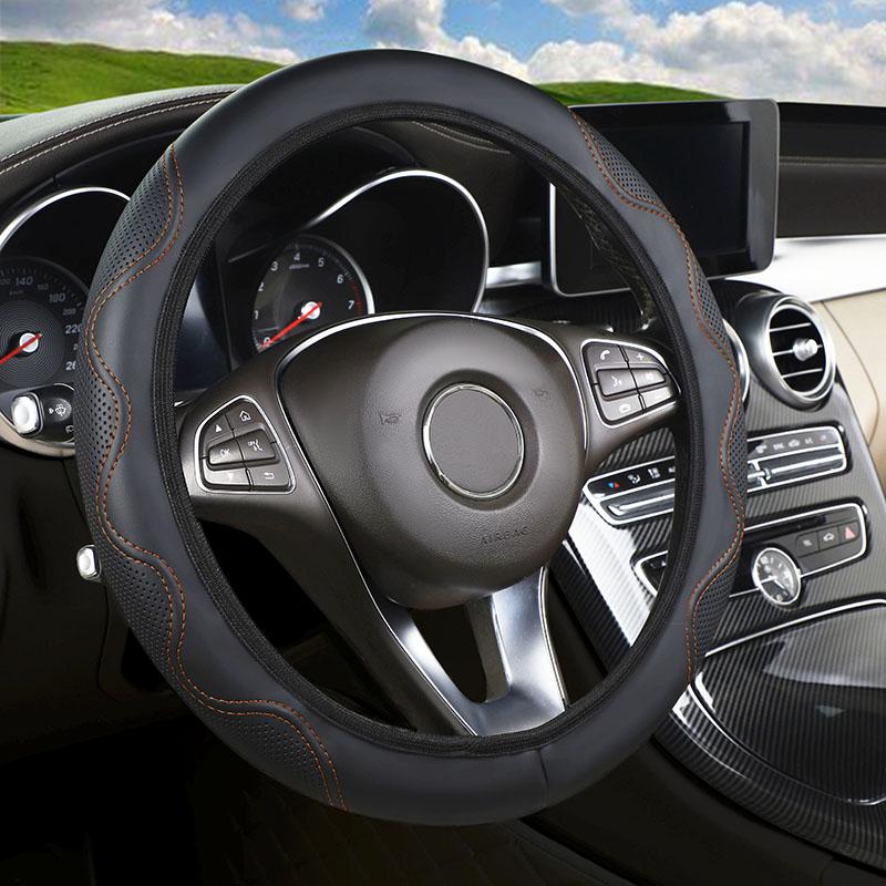 PU stereo hand sports car without inner rim steering wheel cover fits 15 car interior supplies in black Universal
PU stereo hand sports car without inner rim steering wheel cover fits 15 car interior supplies in black Universal