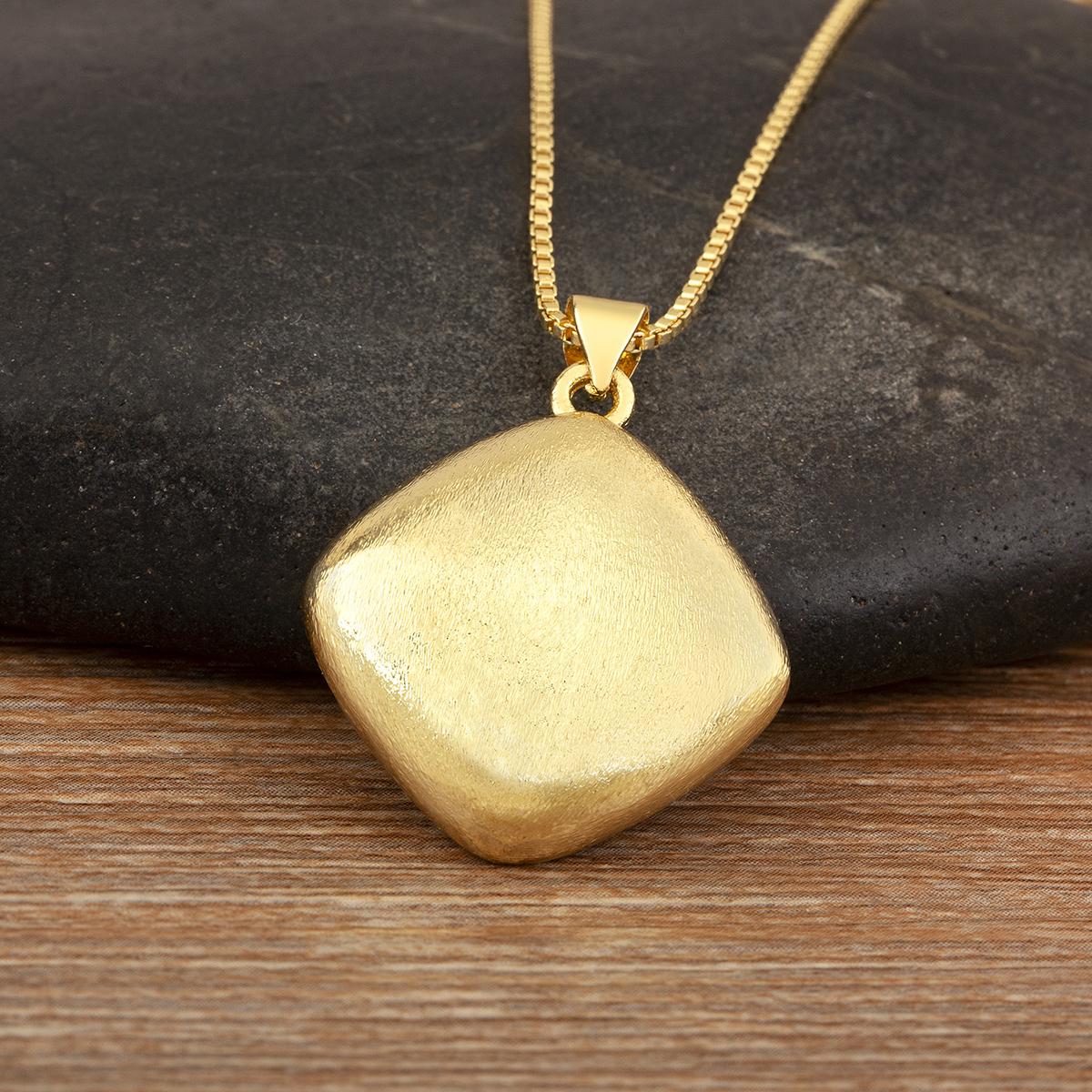 Nidin Classic New Design Simple Style Pendant Necklace For Women Men Square/Heart/Waterdrop/Triangle Shape Copper Jewelry Gifts
Nidin Classic New Design Simple Style Pendant Necklace For Women Men Square/Heart/Waterdrop/Triangle Shape Copper Jewelry Gifts
