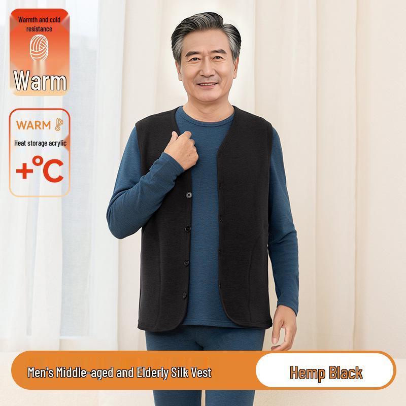 Men s Thick Wool Winter Vest with Velvet Lining - Essential School Uniform Base Layer L темно-сірий колір
Men s Thick Wool Winter Vest with Velvet Lining - Essential School Uniform Base Layer L темно-сірий колір